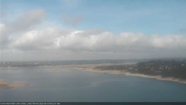 Lake Travis webcam, August 16, 2022 9:25 AM CT