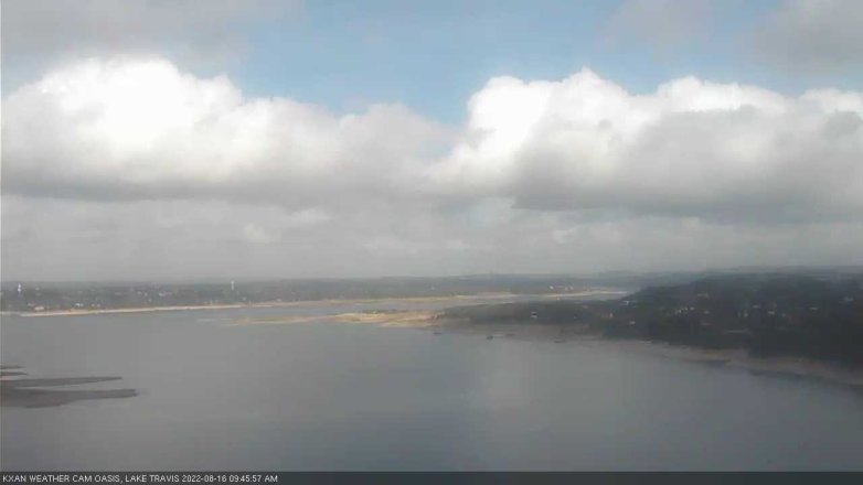 Lake Travis webcam, August 16, 2022 9:45 AM CT