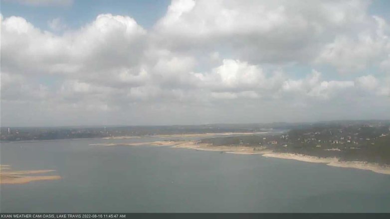 Lake Travis webcam, August 16, 2022 11:45 AM CT