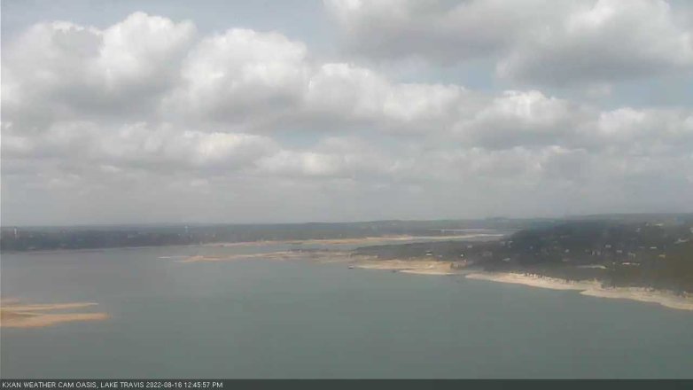 Lake Travis webcam, August 16, 2022 12:45 PM CT