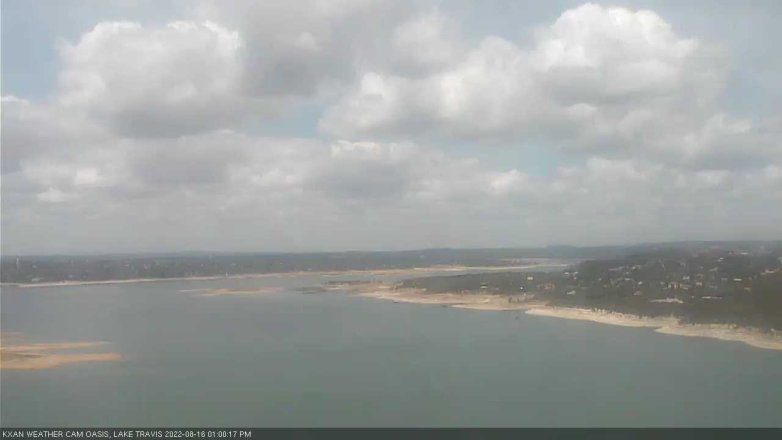 Lake Travis webcam, August 16, 2022 1:00 PM CT