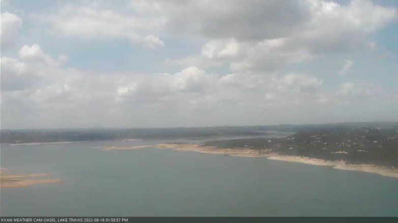 Lake Travis webcam, August 16, 2022 2:00 PM CT
