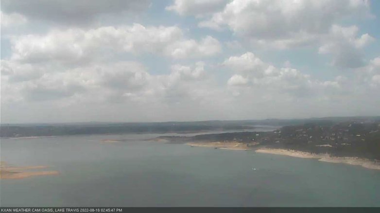 Lake Travis webcam, August 16, 2022 2:45 PM CT