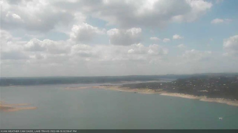 Lake Travis webcam, August 16, 2022 3:00 PM CT