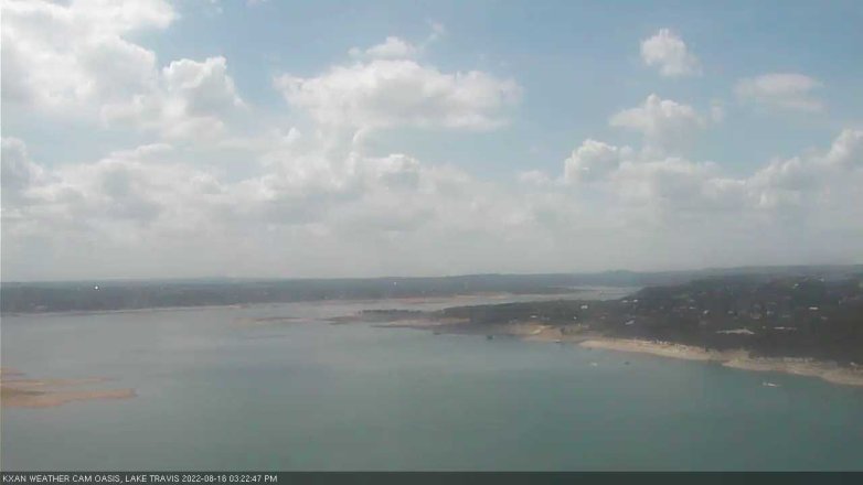 Lake Travis webcam, August 16, 2022 3:25 PM CT