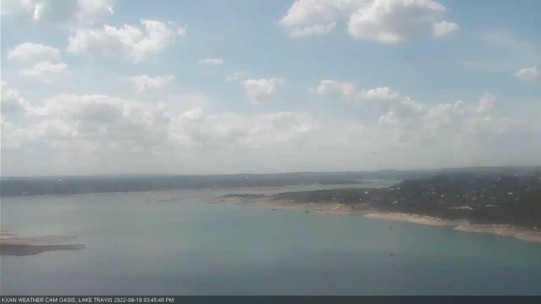 Lake Travis webcam, August 16, 2022 3:45 PM CT