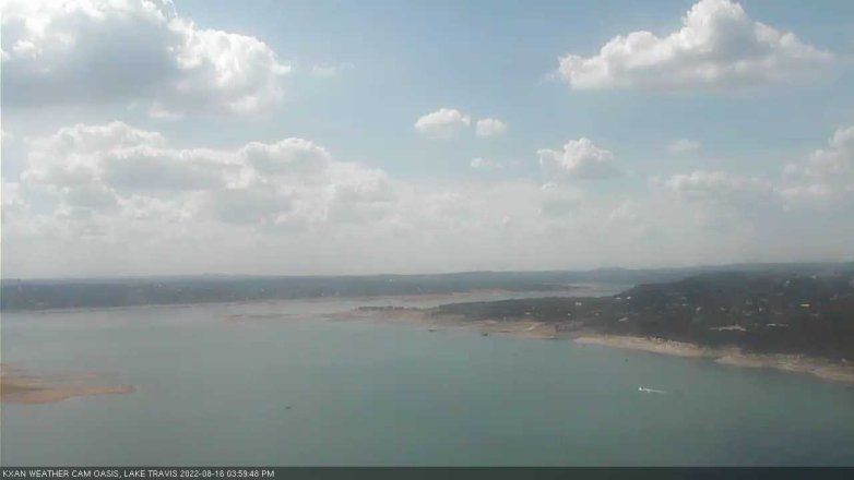 Lake Travis webcam, August 16, 2022 4:00 PM CT