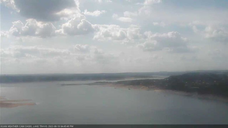 Lake Travis webcam, August 16, 2022 4:45 PM CT
