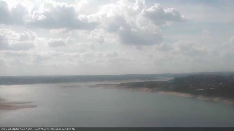 Lake Travis webcam, August 16, 2022 5:00 PM CT