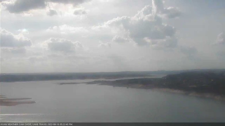 Lake Travis webcam, August 16, 2022 5:25 PM CT