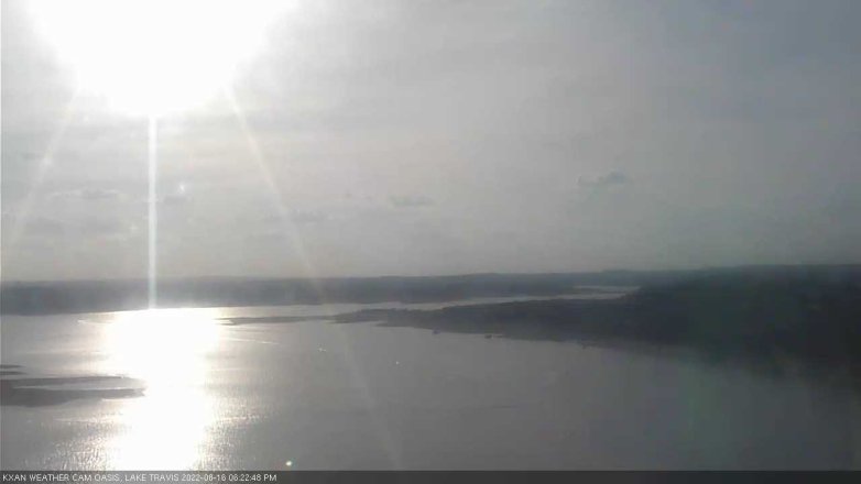 Lake Travis webcam, August 16, 2022 6:25 PM CT