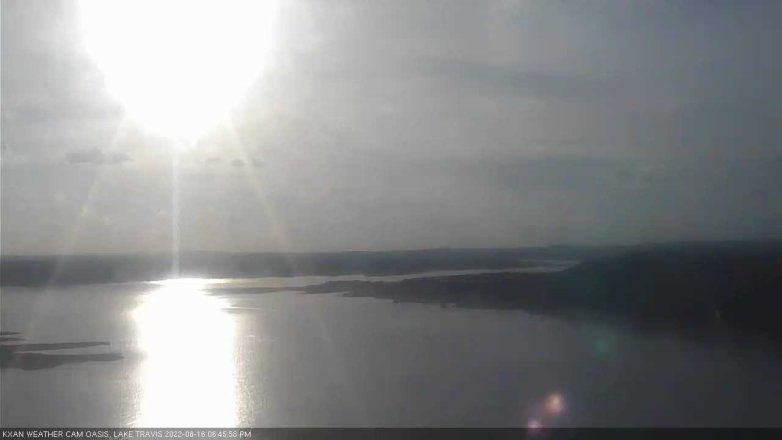 Lake Travis webcam, August 16, 2022 6:45 PM CT