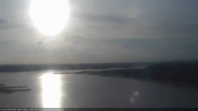Lake Travis webcam, August 16, 2022 7:00 PM CT