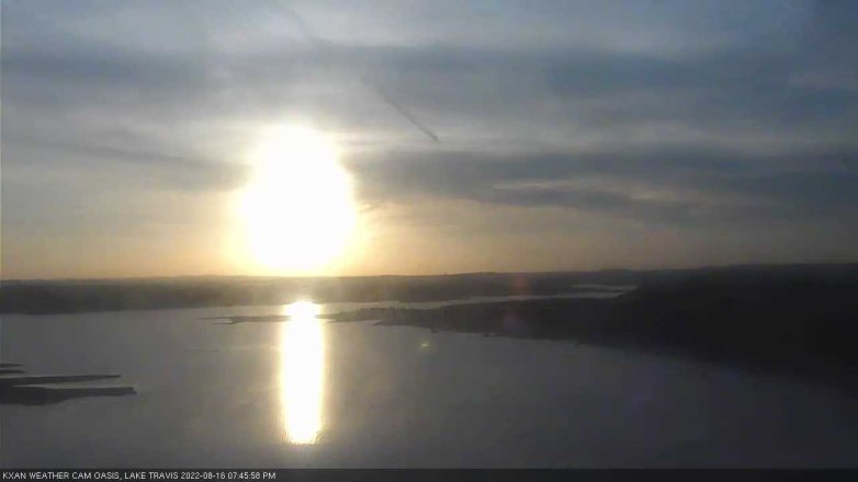Lake Travis webcam, August 16, 2022 7:45 PM CT