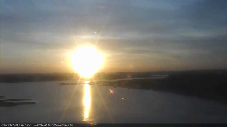 Lake Travis webcam, August 16, 2022 8:00 PM CT