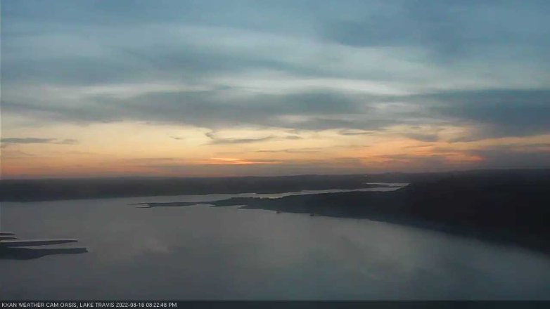 Lake Travis webcam, August 16, 2022 8:25 PM CT