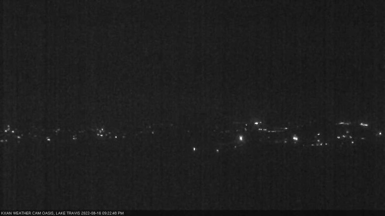 Lake Travis webcam, August 16, 2022 9:25 PM CT