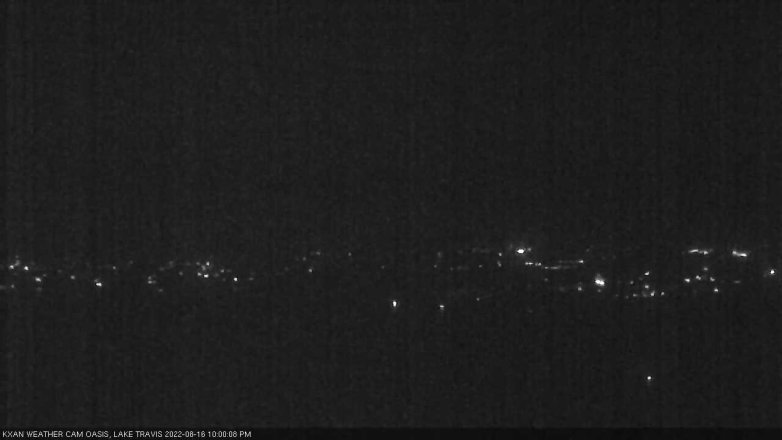 Lake Travis webcam, August 16, 2022 10:00 PM CT