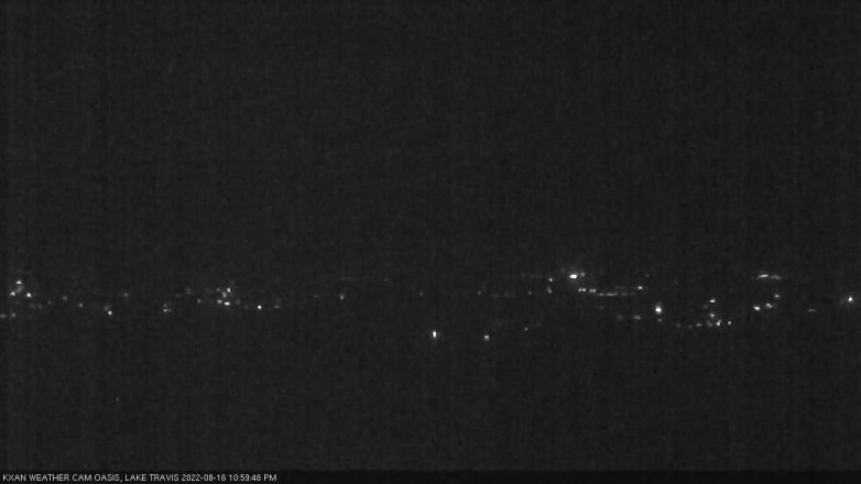 Lake Travis webcam, August 16, 2022 11:00 PM CT