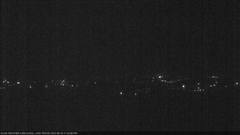 Lake Travis webcam, August 16, 2022 11:25 PM CT