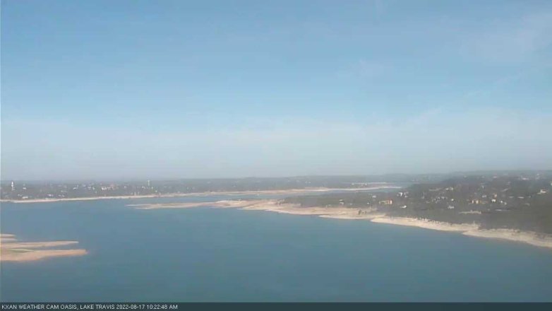 Lake Travis webcam, August 17, 2022 10:25 AM CT