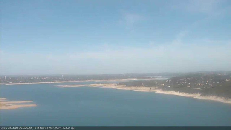 Lake Travis webcam, August 17, 2022 10:45 AM CT