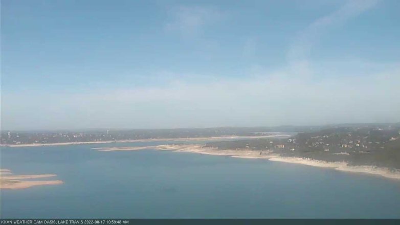 Lake Travis webcam, August 17, 2022 11:00 AM CT