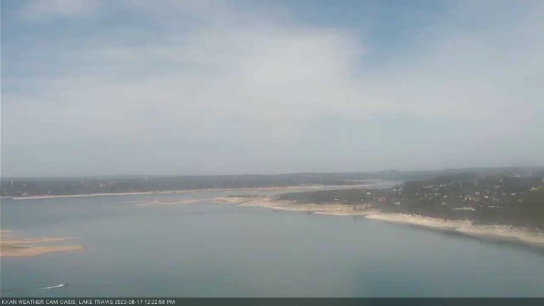 Lake Travis webcam, August 17, 2022 12:25 PM CT