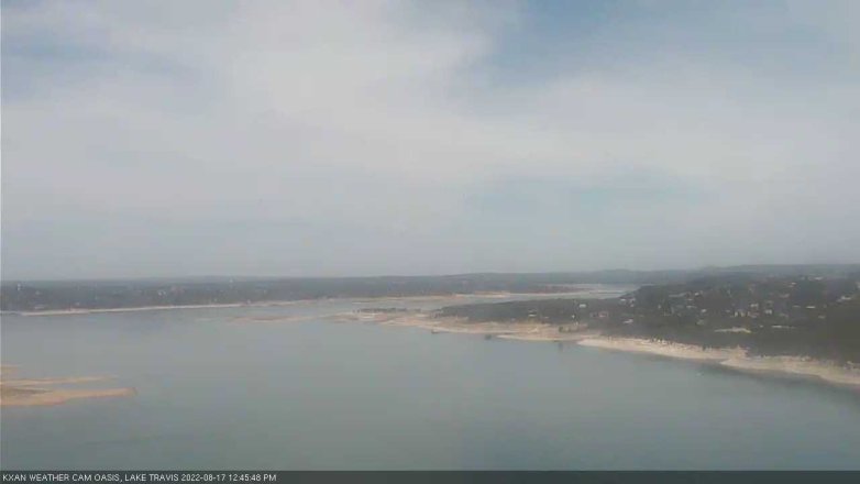 Lake Travis webcam, August 17, 2022 12:45 PM CT