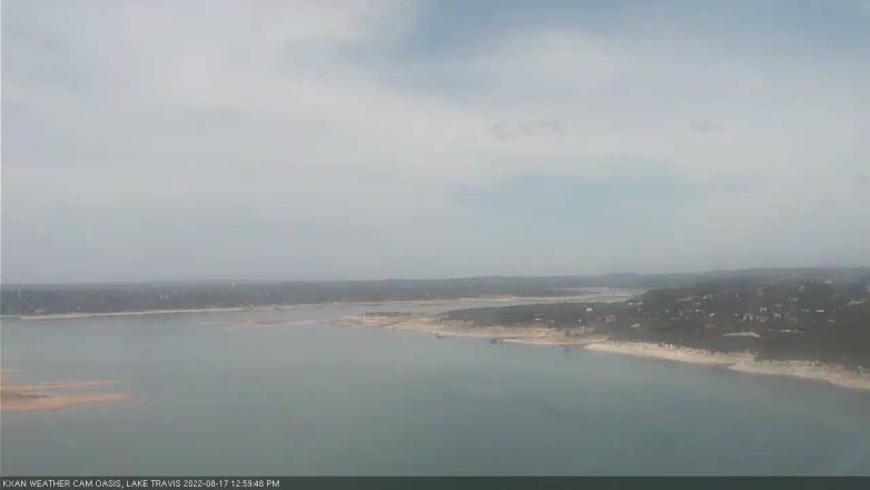 Lake Travis webcam, August 17, 2022 1:00 PM CT
