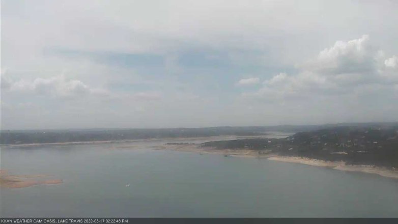 Lake Travis webcam, August 17, 2022 2:25 PM CT