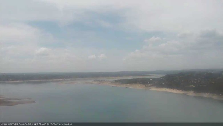 Lake Travis webcam, August 17, 2022 2:45 PM CT