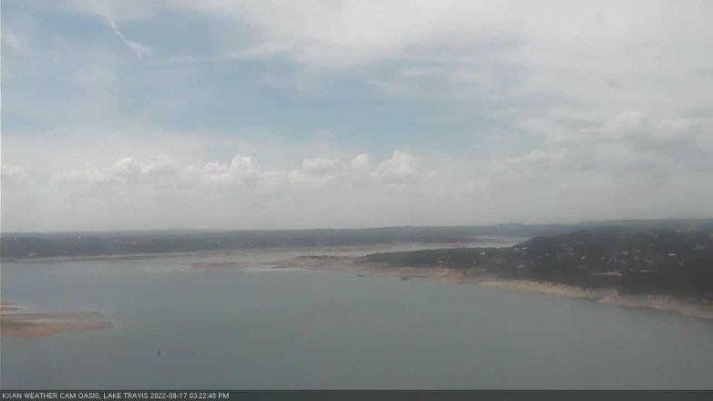 Lake Travis webcam, August 17, 2022 3:25 PM CT