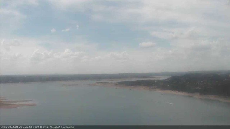 Lake Travis webcam, August 17, 2022 3:45 PM CT