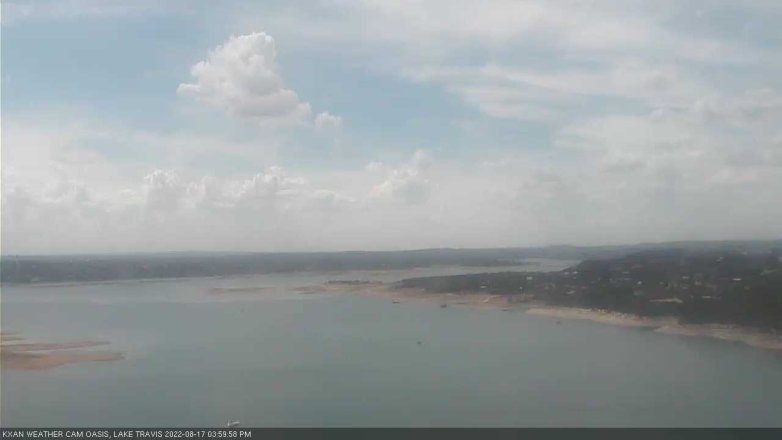 Lake Travis webcam, August 17, 2022 4:00 PM CT