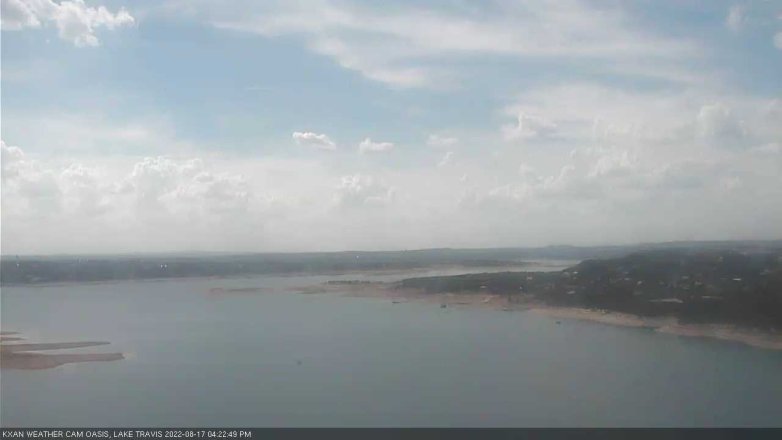Lake Travis webcam, August 17, 2022 4:25 PM CT
