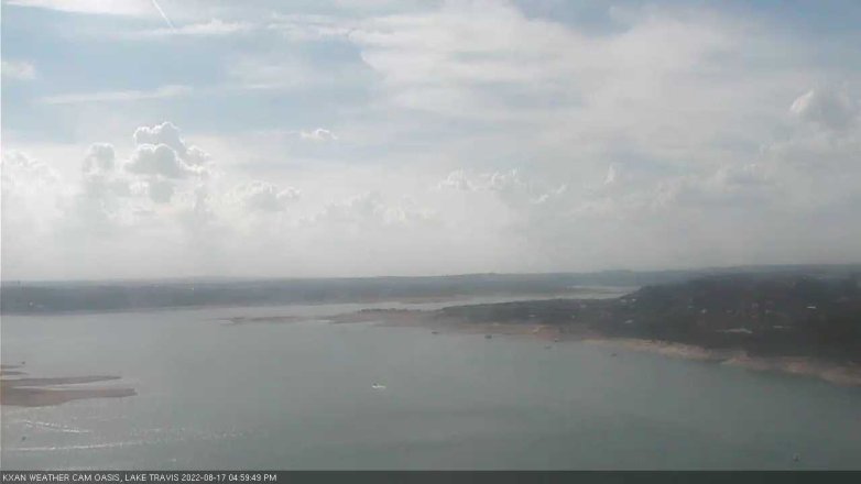 Lake Travis webcam, August 17, 2022 5:00 PM CT