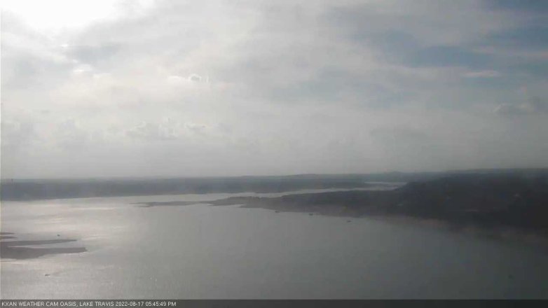 Lake Travis webcam, August 17, 2022 5:45 PM CT