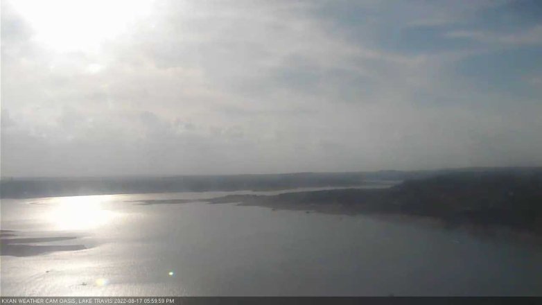 Lake Travis webcam, August 17, 2022 6:00 PM CT