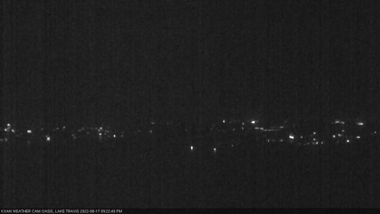 Lake Travis webcam, August 17, 2022 9:25 PM CT