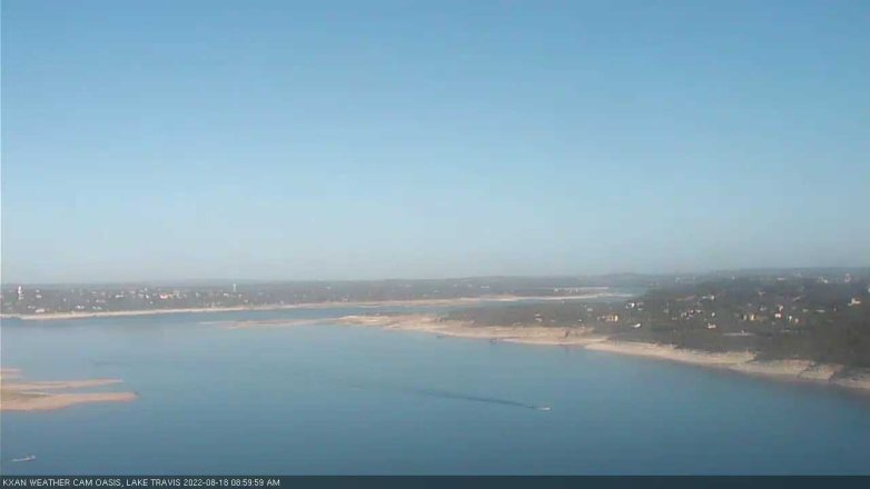 Lake Travis webcam, August 18, 2022 9:00 AM CT