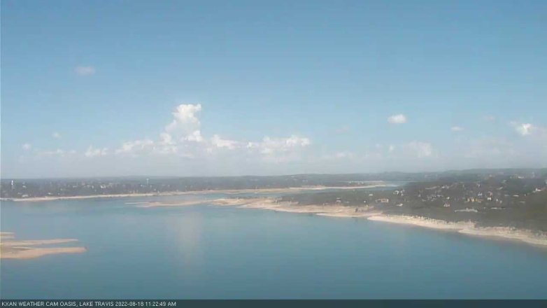 Lake Travis webcam, August 18, 2022 11:25 AM CT