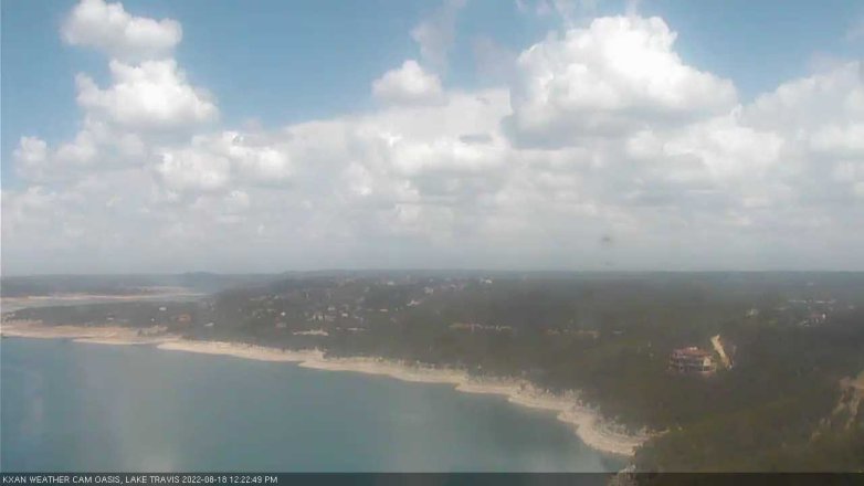 Lake Travis webcam, August 18, 2022 12:25 PM CT