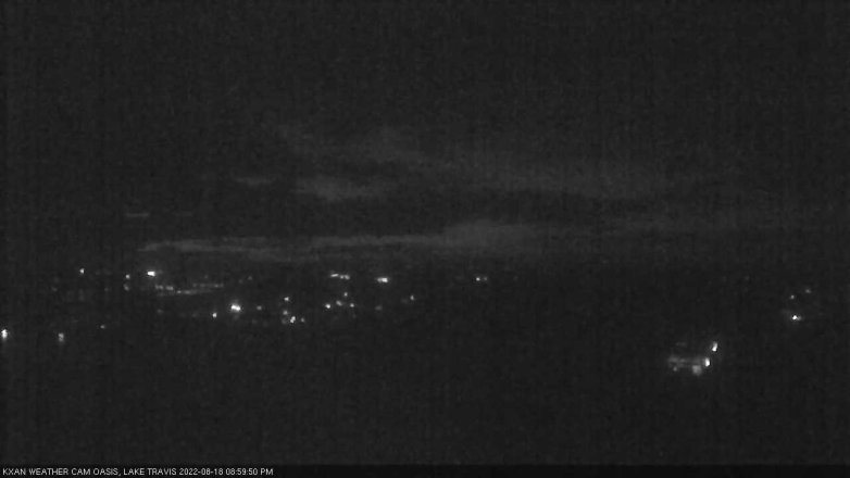 Lake Travis webcam, August 18, 2022 9:00 PM CT