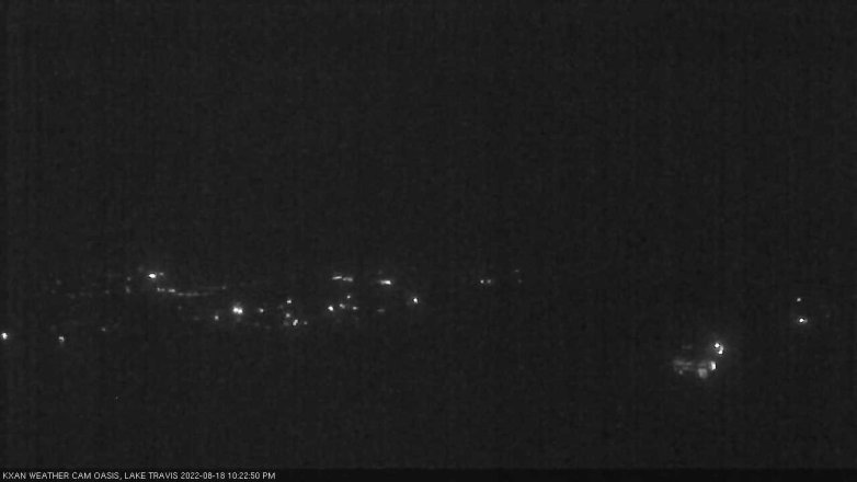 Lake Travis webcam, August 18, 2022 10:25 PM CT