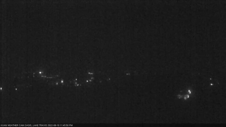 Lake Travis webcam, August 18, 2022 11:45 PM CT
