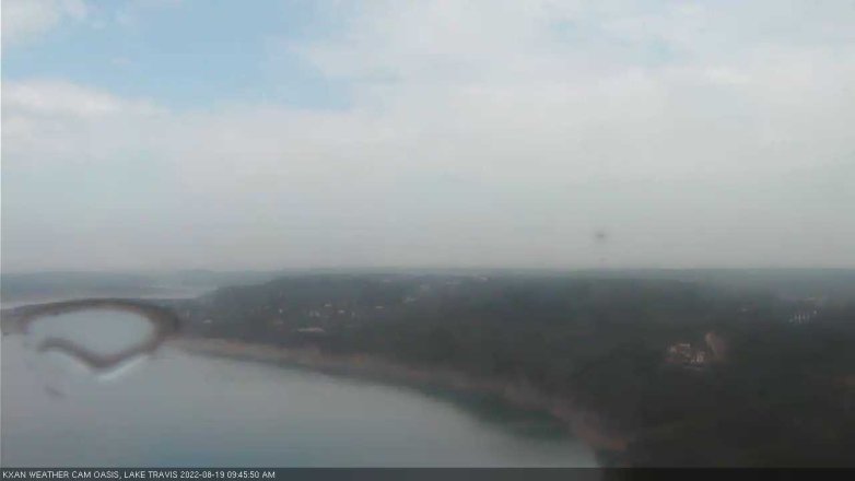 Lake Travis webcam, August 19, 2022 9:45 AM CT