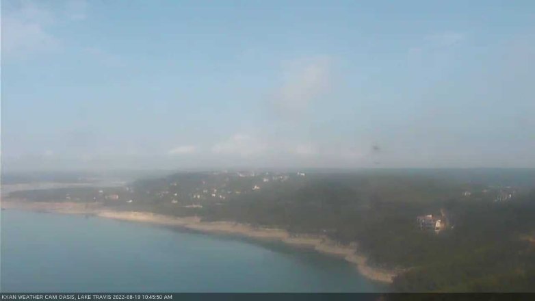 Lake Travis webcam, August 19, 2022 10:45 AM CT