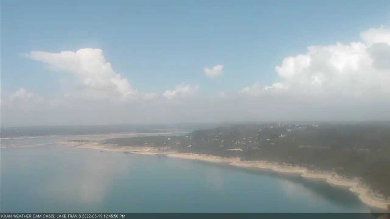 Lake Travis webcam, August 19, 2022 12:45 PM CT
