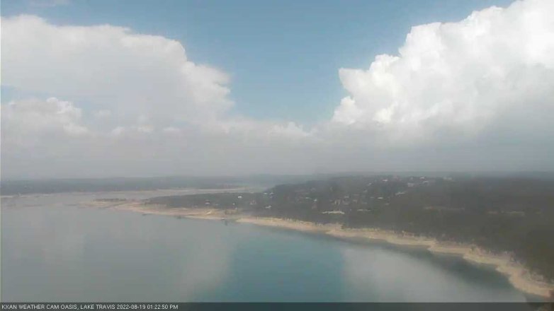 Lake Travis webcam, August 19, 2022 1:25 PM CT